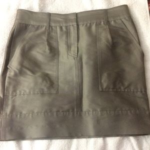 Theory pewter mini with pockets - true sample!